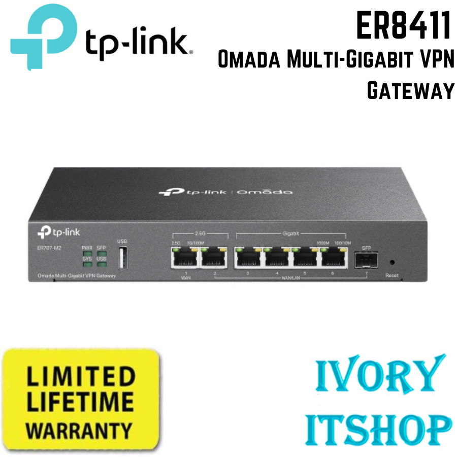 TP-LINK ER8411 Omada VPN Router with 10G Ports