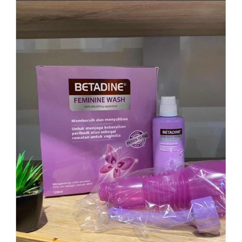 Betadine Feminine Wash with douching apparatus 120ml