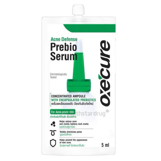 Oxe 'cure Acne Defense Prebio Serum 5 ml. - อ๊อกซี เคียว แอคเน่ ดีเฟนส์ พรีไบโอ เซรั่ม 5 มล. เซรั่มลดรอยสิว ลดการอักเส