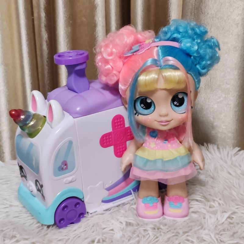 💥สินค้ามือสอง💥 ของเล่นเด็ก ตุ๊กตา รถพยาบาล kindi  Kids​kindi​ ​fun​ Unicorn​ Ambulance