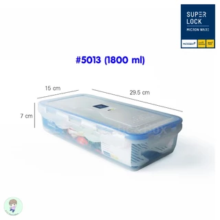 SuperLock ของแท้ 100% กล่องใส่อาหาร แบบมีตะแกรง และแบบตั้งวันที่ได้ กล่องถนอมอาหาร มี 8 แบบ BPA Free เข้าไมโครเวฟได้