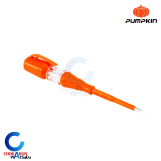 Pumpkin ไขควงลองไฟ 17880 / PTT-PTV ไขควงเช็คไฟ ปากแบน 3mm.x140mm.