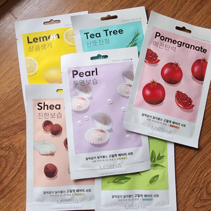 🥽🔱 Missha Airy Fit Sheet Mask (+6 ประเภท)