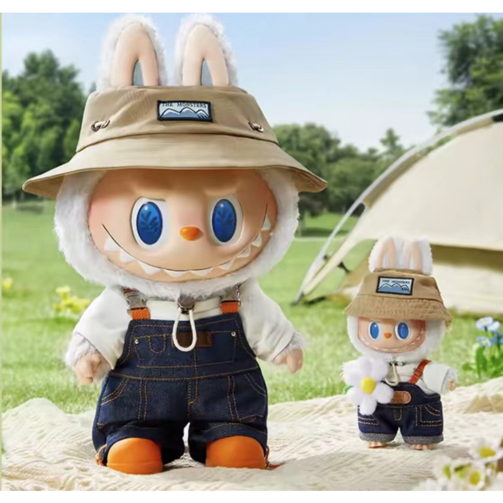 Pop Mart labubu fall in wild พร้อมส่ง Spring Wild Home Series labubu พวงกุญแจ ตุ๊กตาไวนิลตุ๊กตาจี้ ลาบูบู้ของแท้