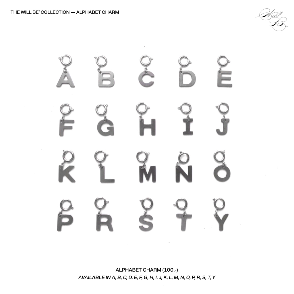 Whiteboard.co Charm - Alphabet จี้ติดตกแต่ง ตัวอักษร K-Y (ซื้อผ่าน Shopee Video ลด 30%)