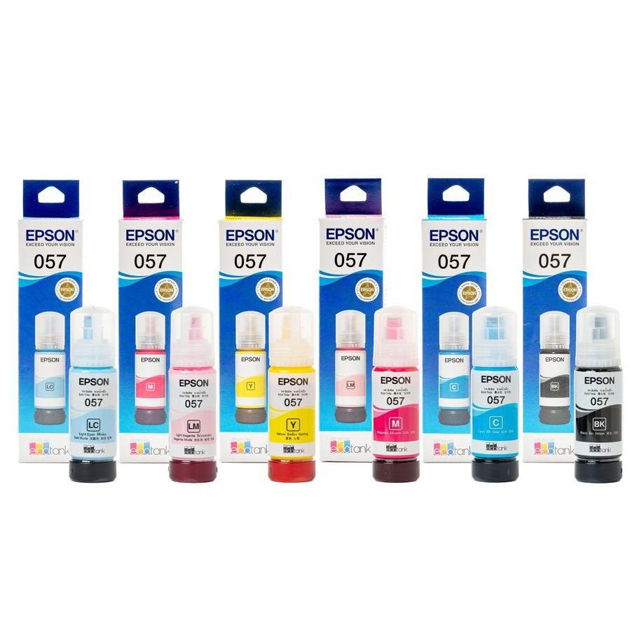 Epson หมึกเบอร์ 057 หมึกเติมแท้เอปสัน 💯% ของแท้ สำหรับเครื่องพิมพ์ L8050, L18050 Dye 70ml Ink Bottle(NO BOX)