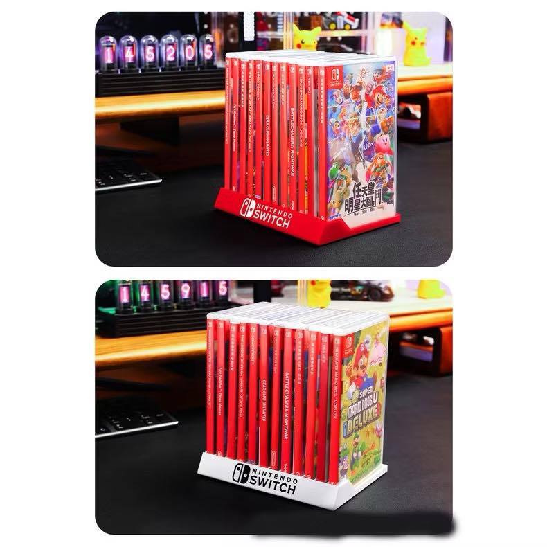 ชั้นวางแผ่นเกม อุปกรร์เสริมหรับ  nintendo switch 12 pcs