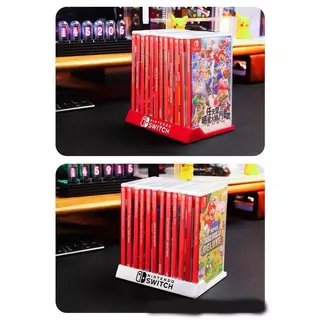 ชั้นวางแผ่นเกม อุปกรร์เสริมหรับ nintendo switch 12 pcs