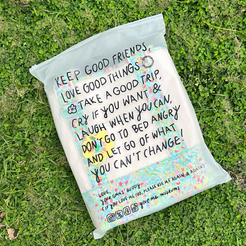 HOMEY BAG กระเป๋าถือสะพายข้าง tote bag มีช่องใส่ของ จุของได้เยอะ givememuseums
