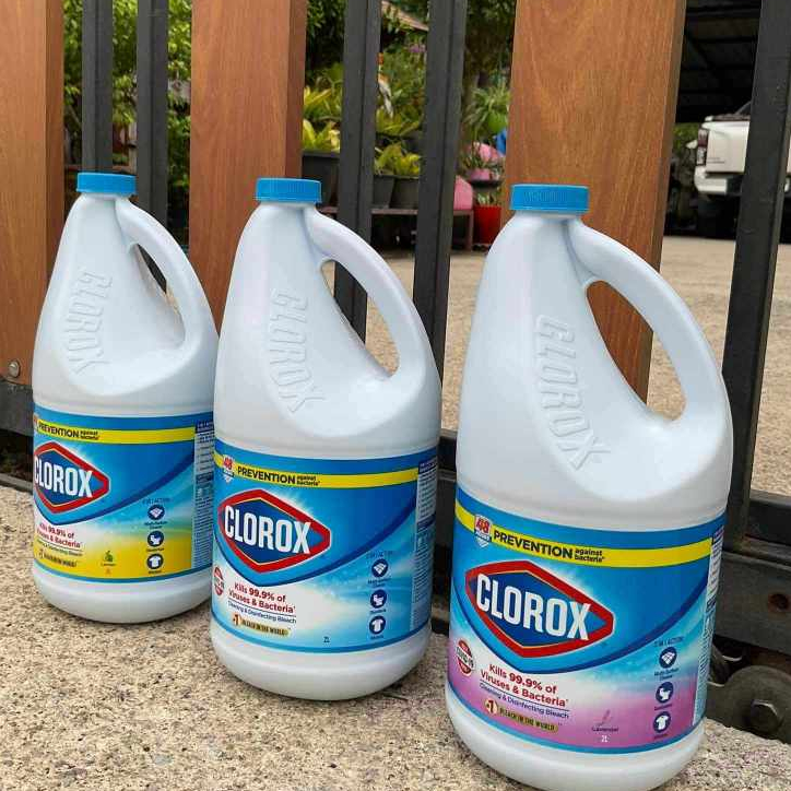 clorox bleach total disinfects cleans ขวดใหญ่2ลิตร คุ้มมากกก