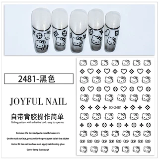 สติกเกอร์ลายคิตตี้สำหรับแต่งเล็บ
