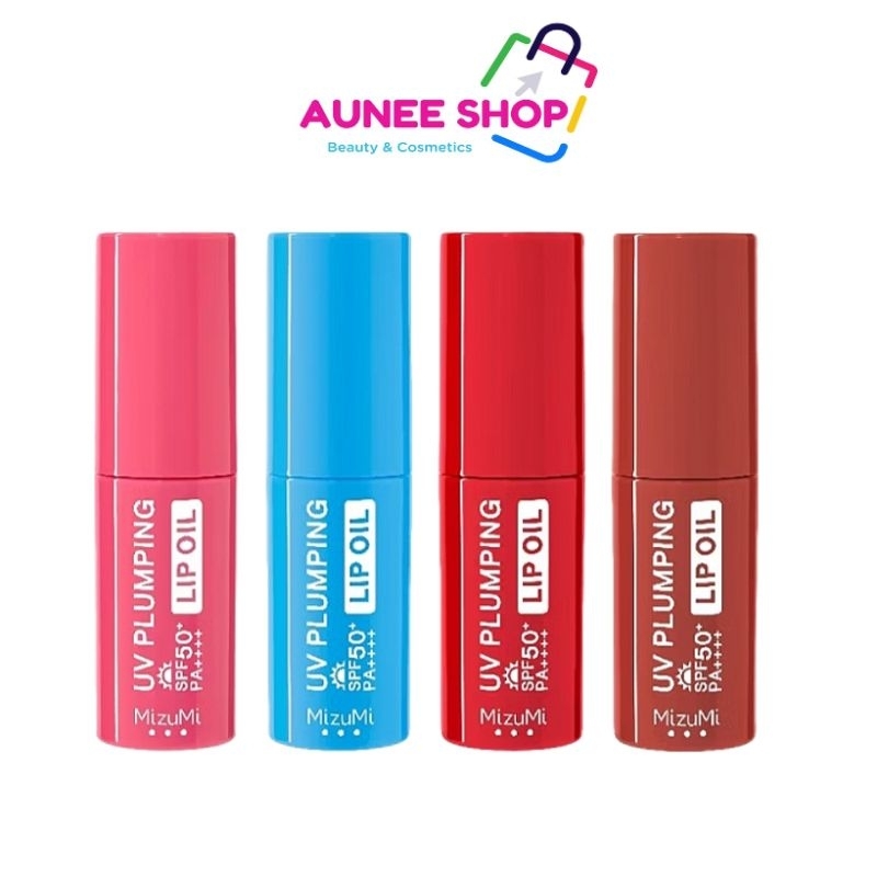 ซื้อ ส่งฟรี/มีไลฟ์🛑‼️Aunee shop‼️MizuMi UV Plumping Lip Oil 4g ลิปออยล์กันแดด SPF50+ PA++++ บำรุงริมฝีปากให้ดูอวบอิ่มฉ่ำวาว