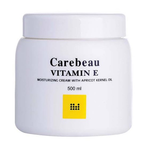 Carebeau Vitamin E 500 g. แคร์บิว วิตามินอี บอดี้โลชั่น ครีมบำรุงผิว สูตรอ่อนโยน ผิวใส ออร่า (8851427001383)