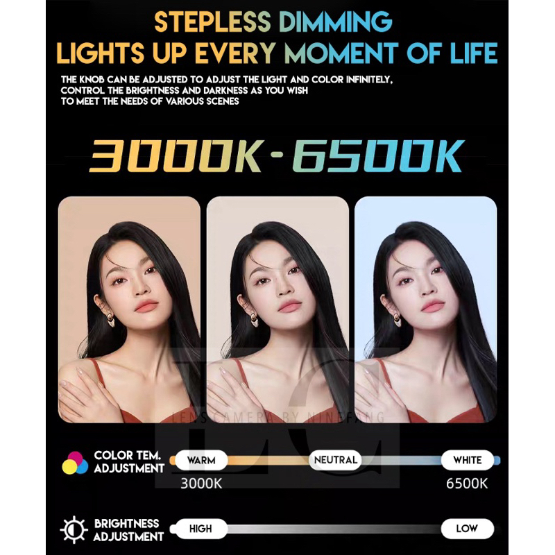 ไฟสตูดิโอ ไร้สาย YM-S60 LED 60W Handheld Photography Fill Light 60วัตต์ ไลฟ์สด บิวอินแบต เปิดได้4ชม.