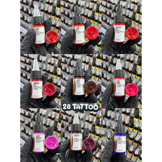 🇺🇸 สีสัก Eternal ink ขนาด 1/2oz (ครึ่งออนซ์) ติดทน สีสด สีแท้ 100% 🇺🇸 USA.