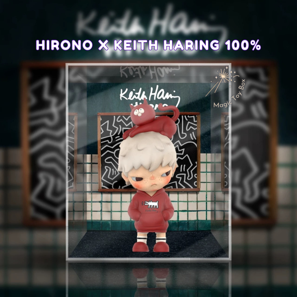 [E-tax E-Receipt] พร้อมส่ง 200% (ประกอบแล้ว) กล่องอะคริลิค กล่องใส่โมเดล Hirono x Keith Haring พร้อมฉาก
