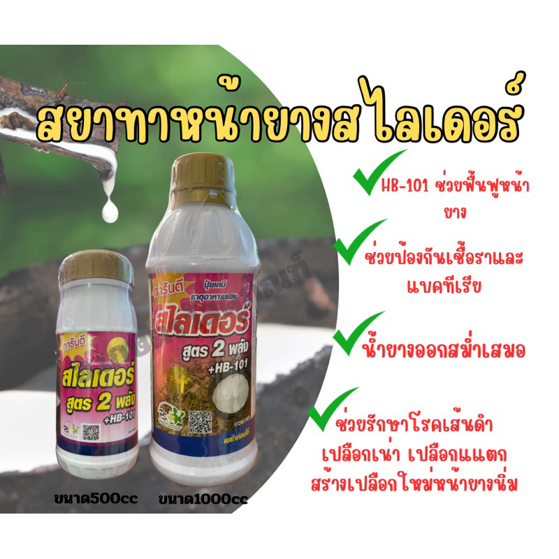 ยาทาหน้ายางสไลเดอร์ ยาเร่งน้ำยาง แถมแปรงฟรี