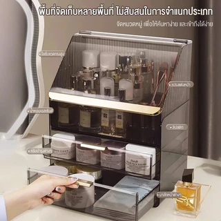 Isidoro เครื่องสําอางค์กล่องเก็บของ วางบนโต๊ะ โต๊ะเครื่องแป้ง ผลิตภัณฑ์ดูแลผิว ลิปสติก ชั้นวางของ ตู้เก็บอุปกรณ์แต่งหน้า