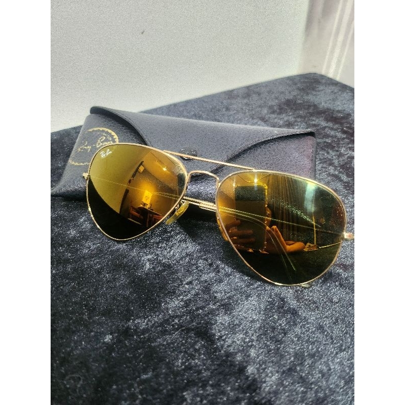 แว่นตาRAYBAN RB3025 AVIATOR LARGE METAL สีปรอททอง