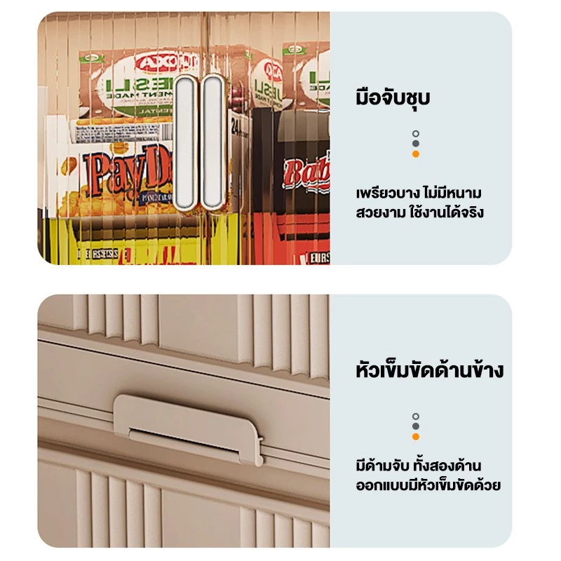 ตู้เก็บของ ตู้อเนกประสงค์ ตู้วางของมีหลายชั้น ความจุสูง สไตล์การออกแบบโมเดิร์น เหมาะสำหรับจัดเก็บบ้านให้เป็นระเบียบ thumbnail 8