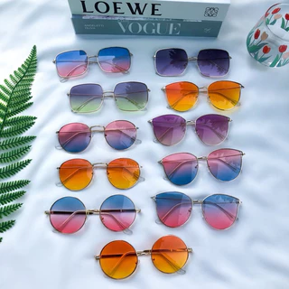 ส่งไว🇹🇭 แว่นตาแฟชั่น 🌈รวมแว่นเลนส์ทูโทน🌈แว่นแนวสดใส CODพร้อมส่ง