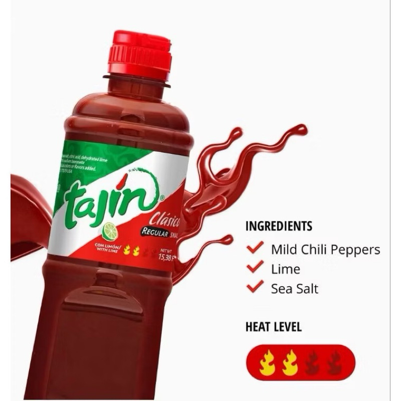 Tajin chamoy sauce ซอสเม็กซิกัน 0 cal keto ทานได้ ราด จิ้มกินกับอะไรก็อร่อย สดชื่น เปรี้ยวกำลังดี ขว