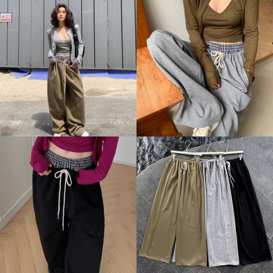 𝗧𝗘𝗥𝗥𝗬 𝗦𝗪𝗘𝗔𝗧𝗣𝗔𝗡𝗧𝗦 กางเกงวอมรุ่นใหม่เอาใจสายชิค ดีไซน์สวยเกร๋มีเชือกรูดเอว ปรับได้ตามขนาดตัว ด้านหลังมีกระเป๋า2ฝั่ง