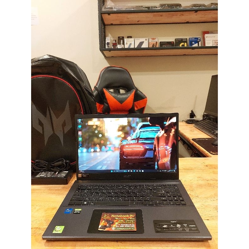 Acer Aspire7 A715-51G-51HN 144Hz i5-1240P RTX3050 RAM16GB SSD512GB สภาพนางฟ้า98%