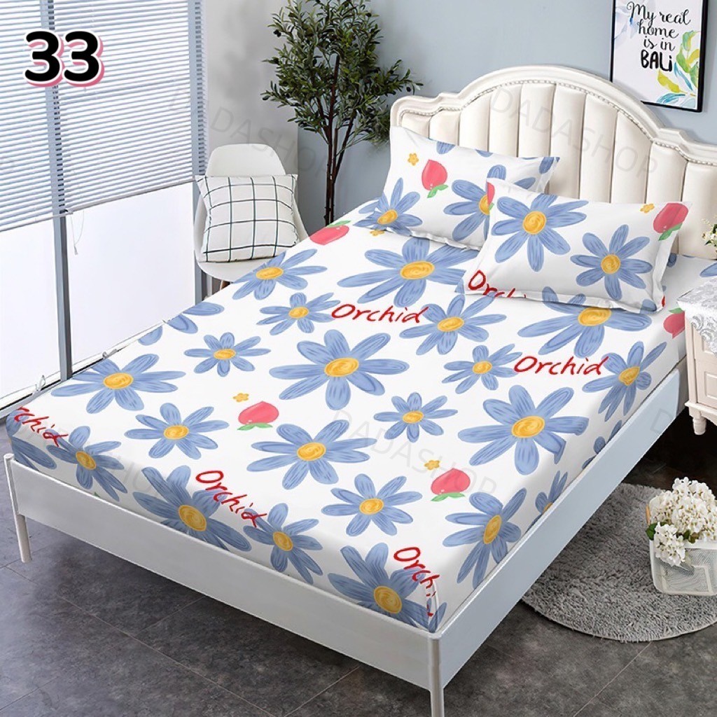 ผ้าปูที่นอน Da1/2 แบบรัดรอบเตียง ขนาด 3.5 ฟุต 5 ฟุต 6 ฟุต （ไม่รวมปลอกหมอน） รัดมุม เตียงสูง10 นิ้ว ไม่มีรอยต่อ ไม่ลอกง่าย - รูปที่ 6