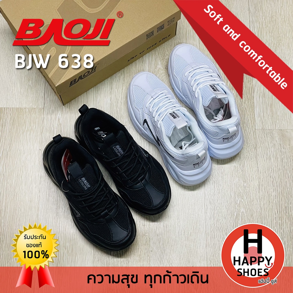 [🥇บาโอจิแท้100%🔢ไซส์ 37-41🆓ฟรี...ถุงเท้า 1 คู่] BAOJI รองเท้าผ้าใบหญิง รองเท้ากีฬาหญิง รองเท้าวิ่งหญิง รุ่น BJW638