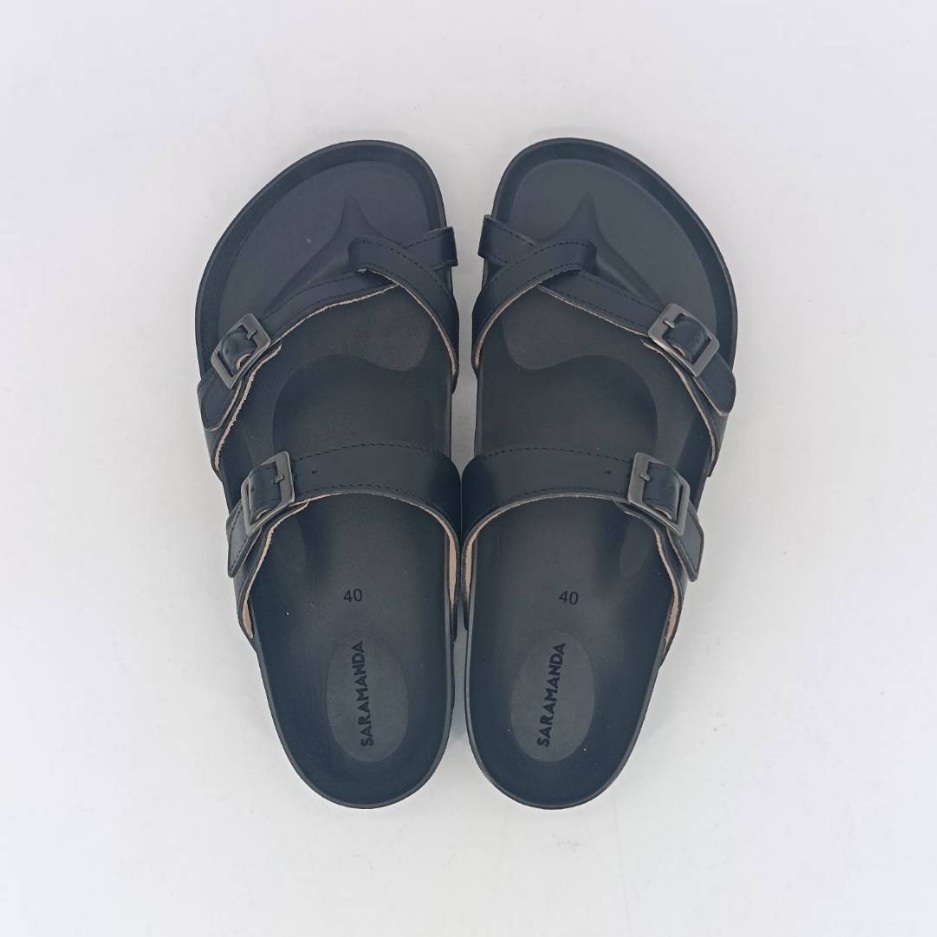 Saramanda รุ่น 165005 รองเท้าแตะผู้ชาย แบบหนีบ หนังแท้  มี 3 สี
