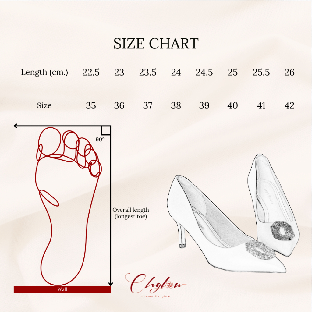 Chamellia glow -Lauren ivory รองเท้าเจ้าสาว