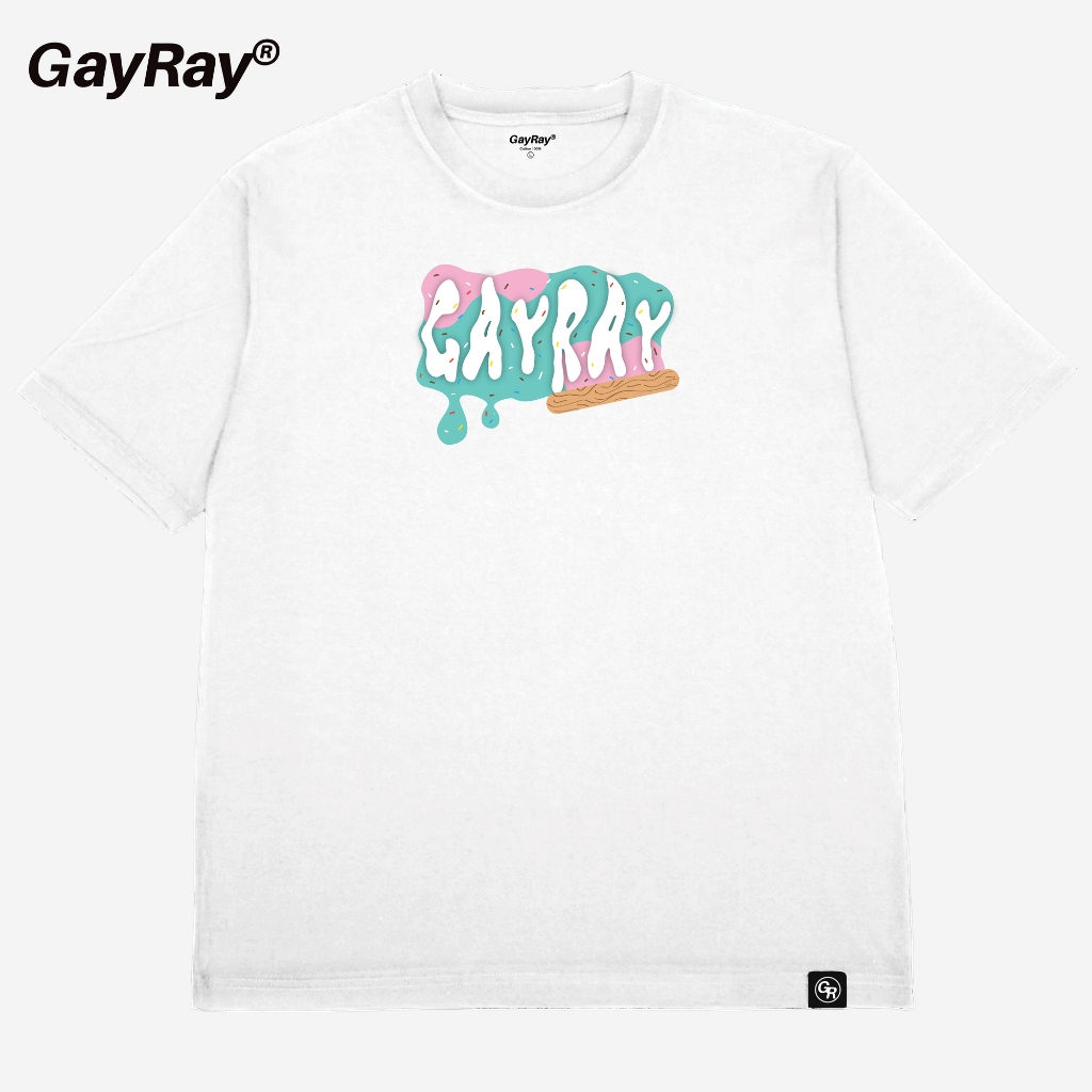 GayRay ⎰melt.⎱  เสื้อยืดโอเวอร์ไซส์ Cotton 100% นุ่่ม ใส่สบาย