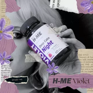 H-ME VIOLET กัมมี่หลับง่าย-ลดเครียด บำรุงสมอง หลับสนิทตลอดคืน รสเชอร์รี่