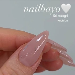 DOI🇰🇷 'Skin' สีเจลกึ่งใสโทนนู้ดเนื้อ 'โดอิ' by NailBayo ของแ…