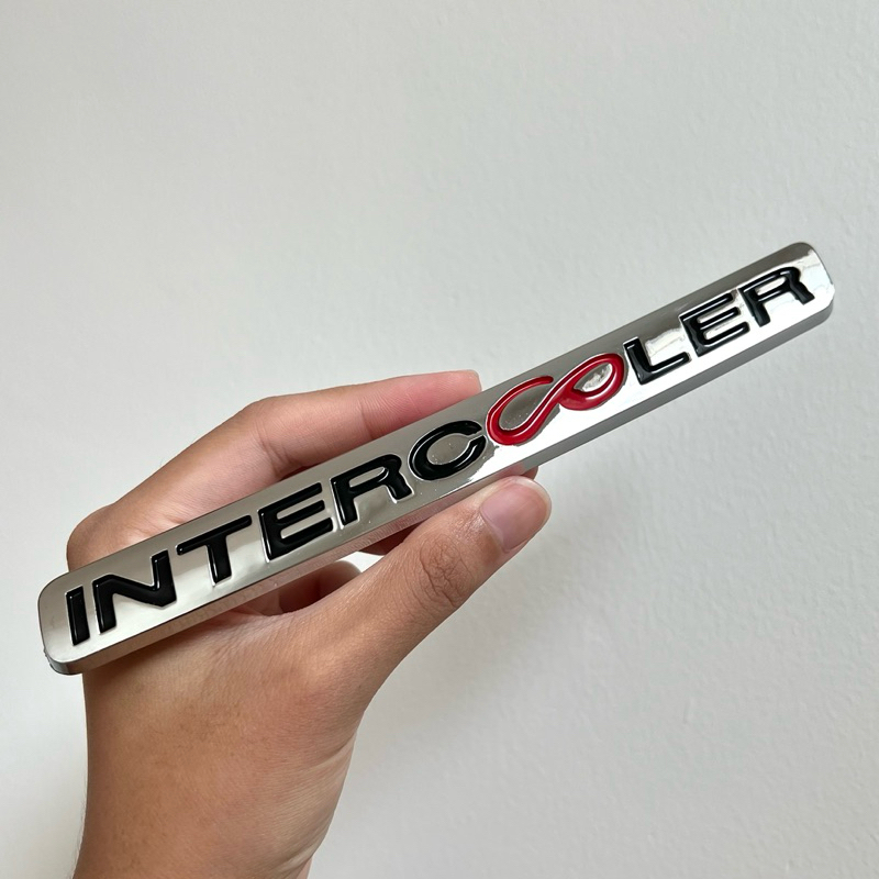 โลโก้ INTERCOOLER ตัวหนังสือหน้ากระจัง (สีโครเมี่ยม)