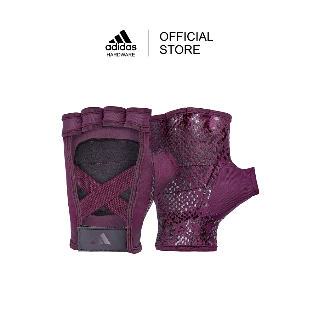 Adidas ถุงมือผู้หญิง Training - (สีม่วง) 1 คู่ (Women's Training Gloves - Victory Crimson)