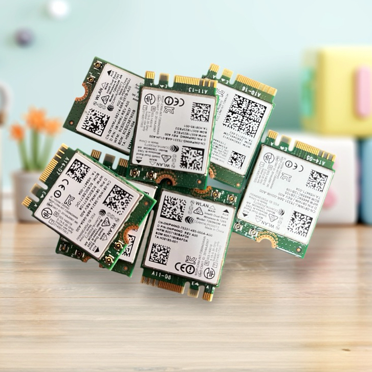 การ์ด Wifi NGFF M.2 Mini NB PCI-E AR5B225 3160NGW 7265NGW 7260NGW 8265NGW 9462NGW 9560NGW 7260HMW 63