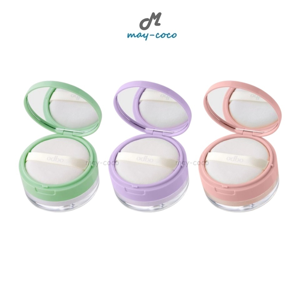 ถูก/แท้/มีไลฟ์ แป้ง ODBO Soft Glow Oil Control Loose Power แป้งฝุ่น ปกปิด คุมมัน ผิวไบร์ท เบลอผิว ผิวกระจ่างใส