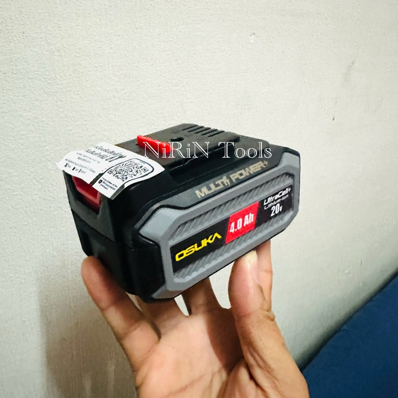 OSUKA แบตเตอรี่ 20V 4.0Ah แบตOSUKA ใช้ได้กับเครื่องมือไร้สายของOSUKA หลายรุ่น มีรุ่นเก่าและรุ่นใหม่ มี 2.0Ah และ 4.0Ah ราคา ถูกที่สุด ดีลบีเคเค แกลเลอรีภาพที่ 6