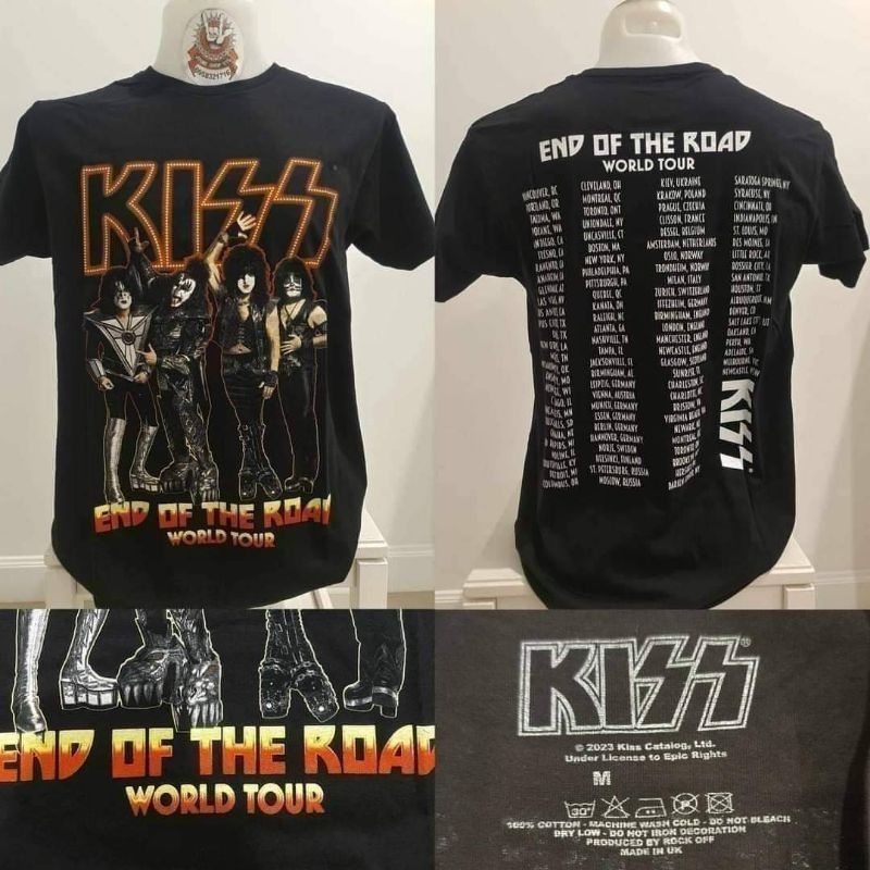 เสื้อวง เสื้อวงร็อค KISS ลิขสิทธิ์แท้นำเข้า UKอังกฤษ100% มือ1ของแท้