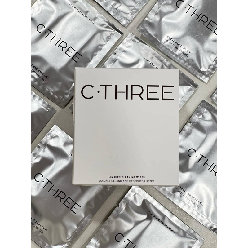 * 1 กล่อง (10ซอง) แถม 1 กล่อง* C3 Luxury Bag Care Unit แผ่นเช็ดทำความสะอาดเครื่องหนัง และโลหะ กล่องละ 10 ซอง