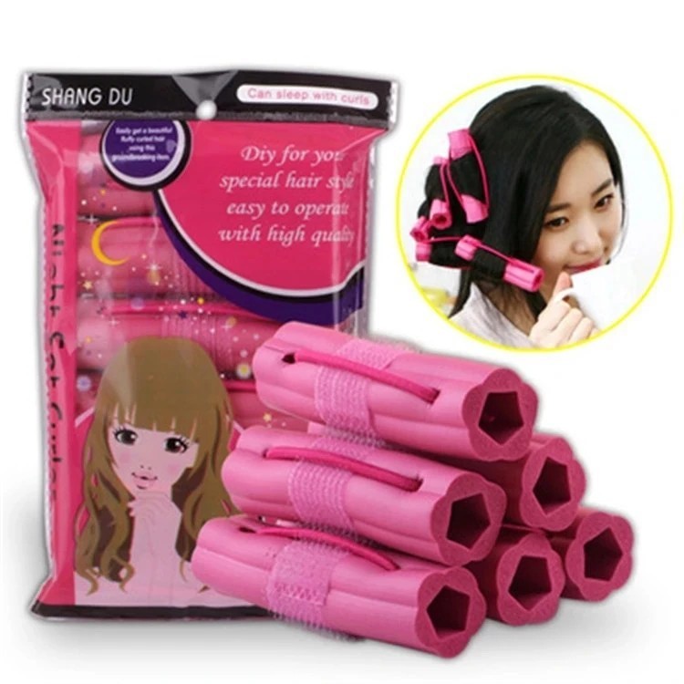 โรลม้วนผมฟองน้ำ 6 ชิ้น ดัดผม จัดทรงผม Hair rollers curler