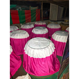 มุ้งไก่ชนงานชุดสีเดียวกัน สีล้วน