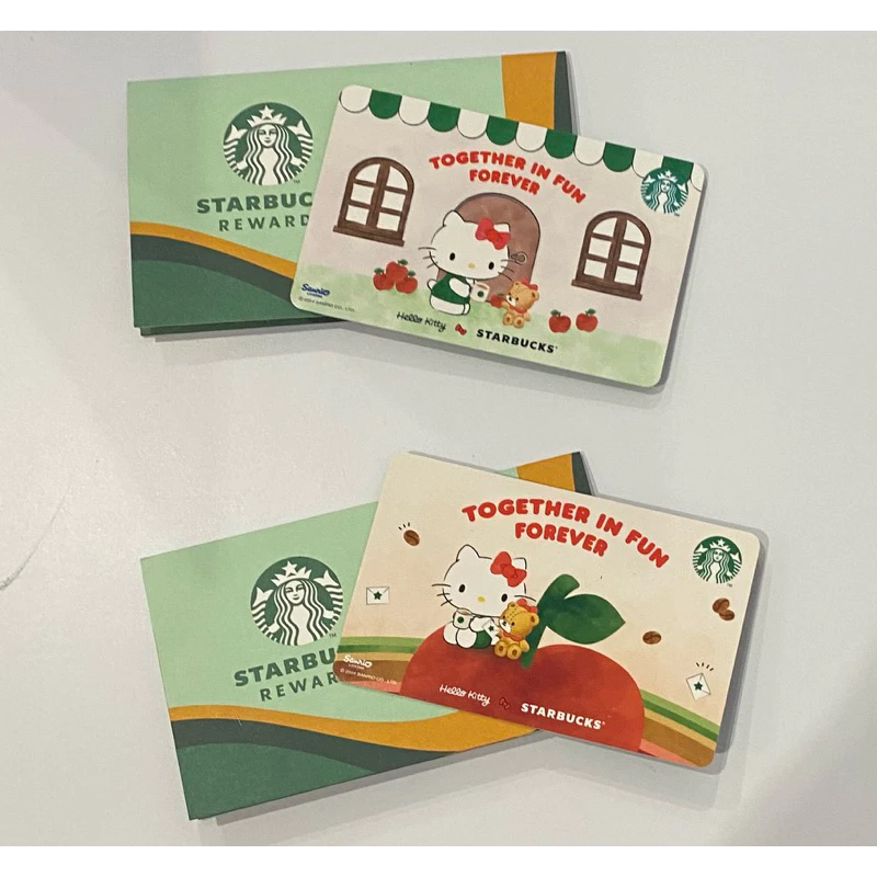 บัตร Starbucks ลายแก้วสดใส Hello Kitty และถุงกระดาษ Starbucks thumbnail 3