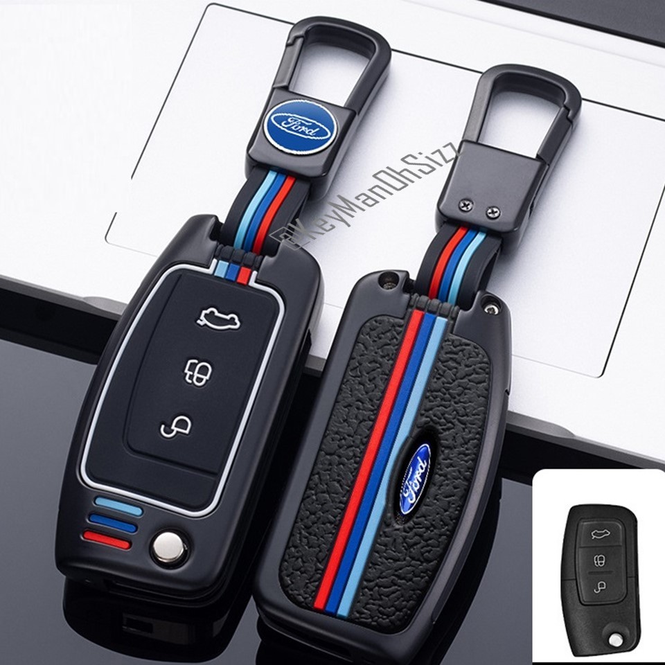 เคสกุญแจรีโมทรถยนต์ FORD FIESTA กุญแจพับ ออกแบบให้เข้ารูปพอดีดูสวยงาม วัสดุคุณภาพด้วย Alloyกันรอยได้ดี