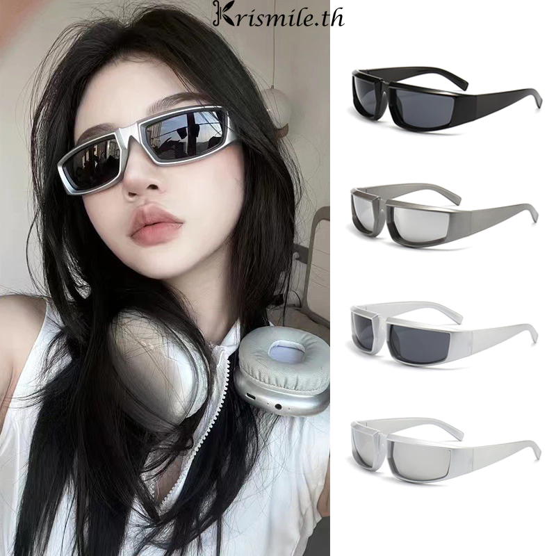 COD-ในไทย💖แว่นตาปั่นจักรยานแฟชั่น UV400ป้องกันรังสียูวี เทคโนโลยีอนาคต กันลมกันฝุ่น สุดเท่ Unisex-Kri