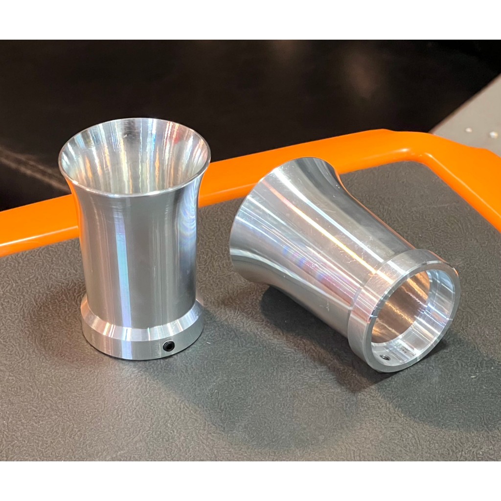 ปากแตรLEAD 125 ยาว80mm. งานCNC ปากแตรเรือนลิ้นเร่งหลีด125