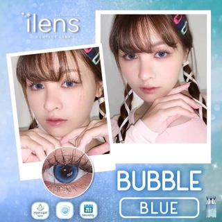 🩵 Bubble สายตาปกติ ถึง -10.00 ขนาดกลาง : iLens Gray Brown Blue