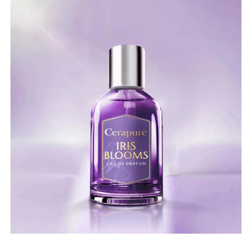 น้ำหอม Cerapure Iris Blooms Eau De Parfum น้ำหอม เซราเพียวเร่ กลิ่นใหม่ ไอริส บลูมส์ 50 ml.